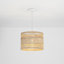 Luminaire suspendu tissé en rotin 1 lumière Modern Farmhouse Boho