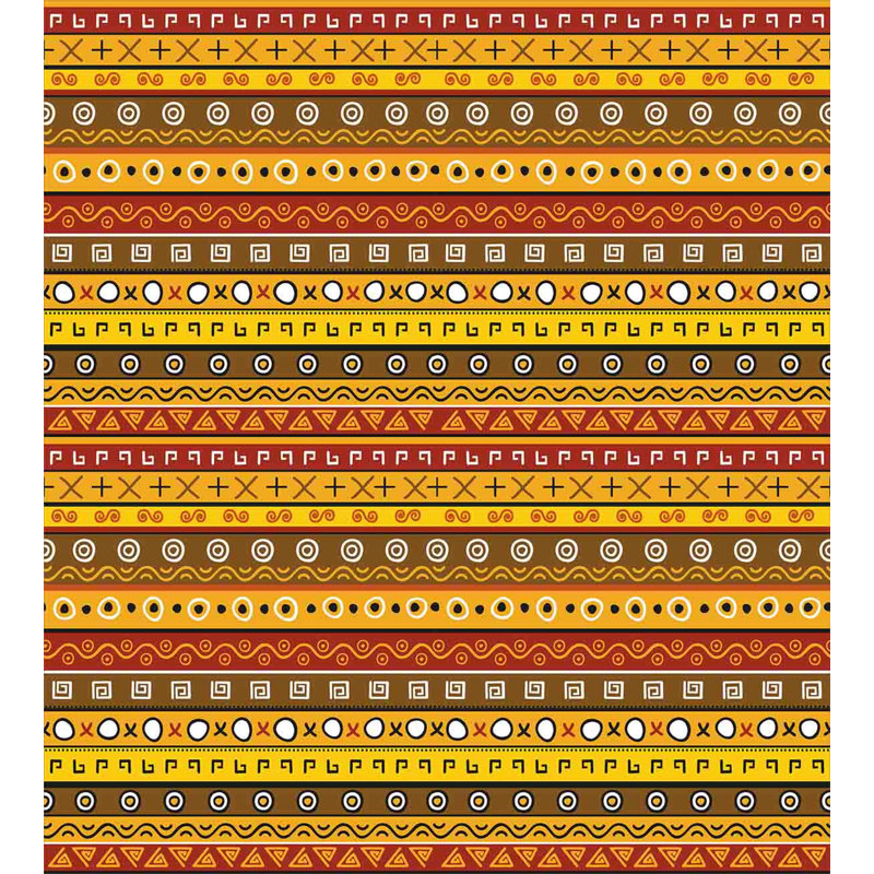 Rustic Geometric Shapes Duvet Cover