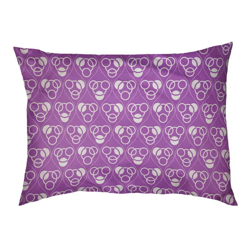 Coussin pour chien Chen, Mauve, Grand (l 50 po x P 40 po x H 7 po)