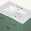 30-Inch Bathroom Vanity With Ceramic Sink, Modern Green Single Bathroom Cabinet With 2 Doors And A Shelf, Soft Close Doors