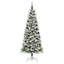 Artificial Hinged Christmas Tree Green and white-868683081