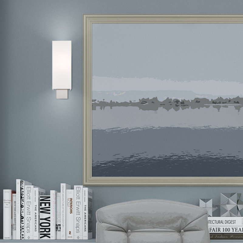 Hust Flush Mounted Sconce, 16" H x 5" W x 3.75" D