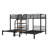 Metal Triple Bunk Bed For 3,Twin Over Twin&Twin Size Bunk Beds With Storage Shelves Staircase-460831705