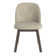 Cipolla 72"-90" Wood Finish Extendable Dining Set - Dining Table With Leaf And Taupe Fabric Curved Back Chairs