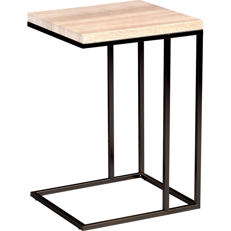 Devera Side Table, Matt black metal