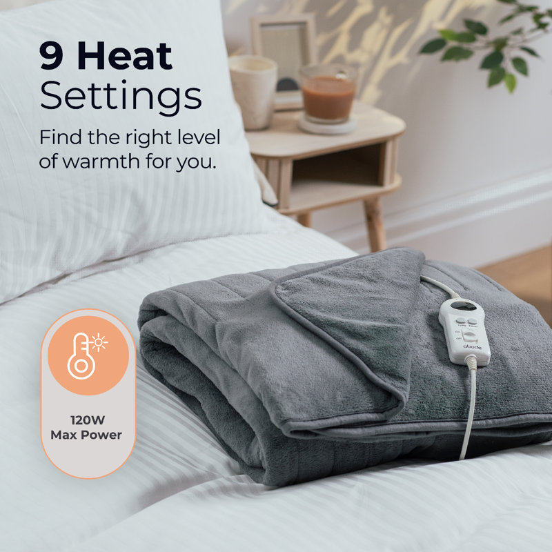 Heated Blanket, Grey