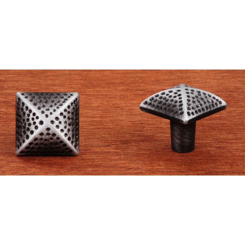CK Series Square Knob, Distressed Nickel