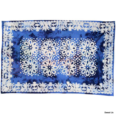 Ensemble de quatre napperons en coton Batik