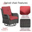 Chaise berçante en osier avec coussins Schutt-930604798