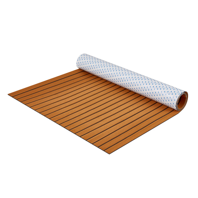 Paillasson extérieur antidérapant Shiffa, L 35,4 po x L 94,5 po, Brun