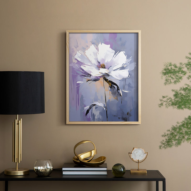 Reproduction encadrée FLORAL Series CD XXXII - bois massif, H 30 po x l 24 po
