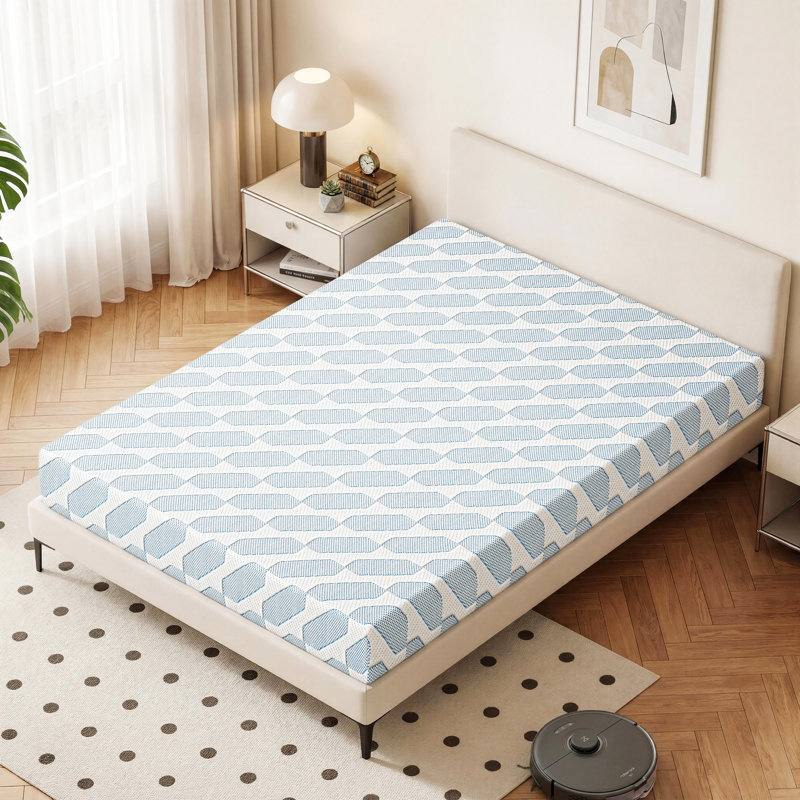 Matelas en mousse viscoélastique gélifiée mi-ferme, 8", Lit double