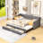 Twin XL Two Drawers Upholstered Daybed-187867174