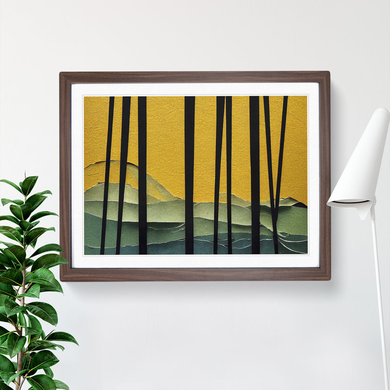 Dazzling Forest - Framed Print, Walnut Framed, 34cm H x 46cm W x 2cm D