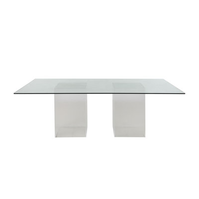 Chrysi Contemporary Solid Textured Acrylic Pedestal Base