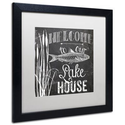 Jadaya «Lake House I», art textuel encadré