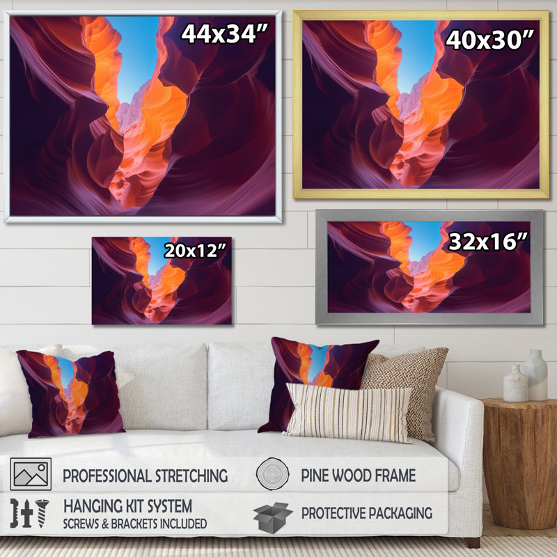 " Upper Antelope Canyon I ", Wrapped Canvas, 30" H x 40" W x 1.5" D