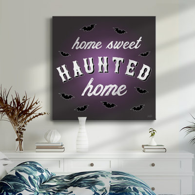 Haunted Bats-Premium Gallery Wrapped Canvas - Ready to Hang