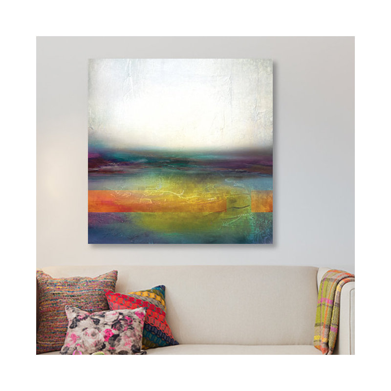 " Illusion " by Tandi Venter, 18" H x 18" W x 1.5" D, Black Framed Canvas, No Matte