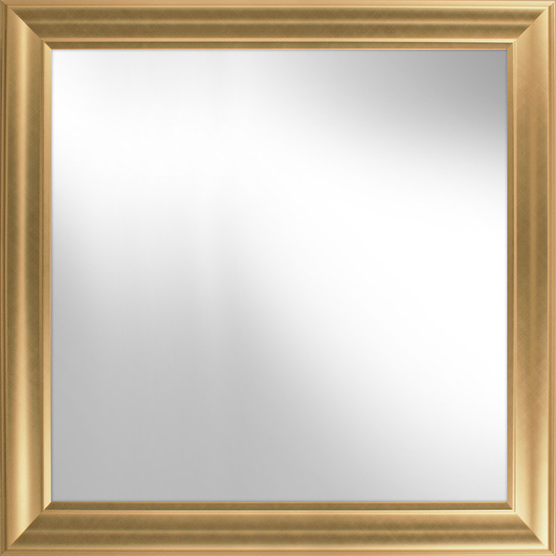 Rausch Plastic Flat Mirror, Gold