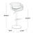 Lakyia Adjustable Faux Leather Bar Stool with Rounded T Footrest (Set of 2)-93302584-93302586