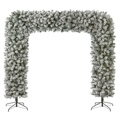 8ft Artificial Snowy Tree Arch