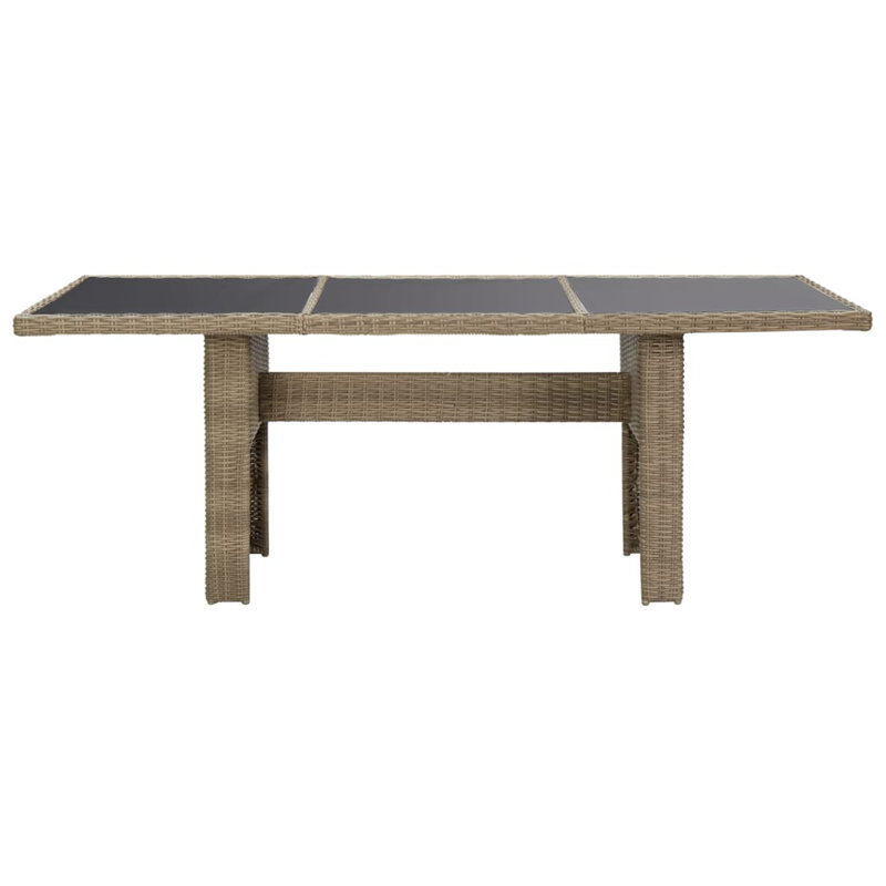 Table de salle à manger Avianca, gris, Beige