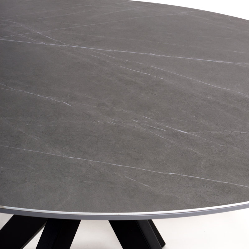 Hourani Round Metal Base Dining Table