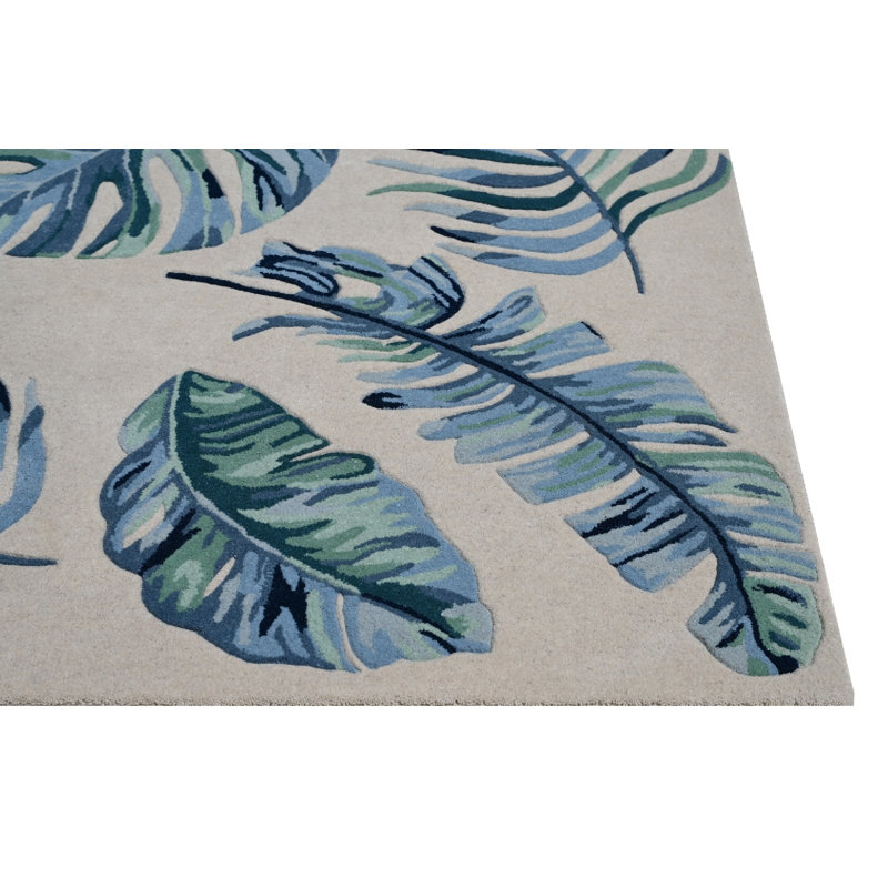 Tapis en laine touffeté à la main Angelissa, Rectangulaire 9 pi x 13 pi