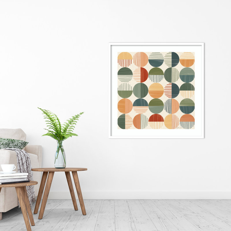 «Born to Roam Pattern II» par Janelle Penner - reproduction encadrée, Blanc, H 33 po x l 33 po x P 1 po