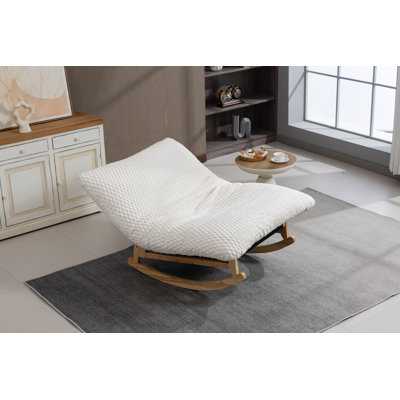 Fauteuil à billes à bascule pour adultes, canapé d'appoint sans accoudoirs, canapé simple décontracté, tissu velours côtelé, pour le salon et la chambre à coucher, avec dossier, siège simple