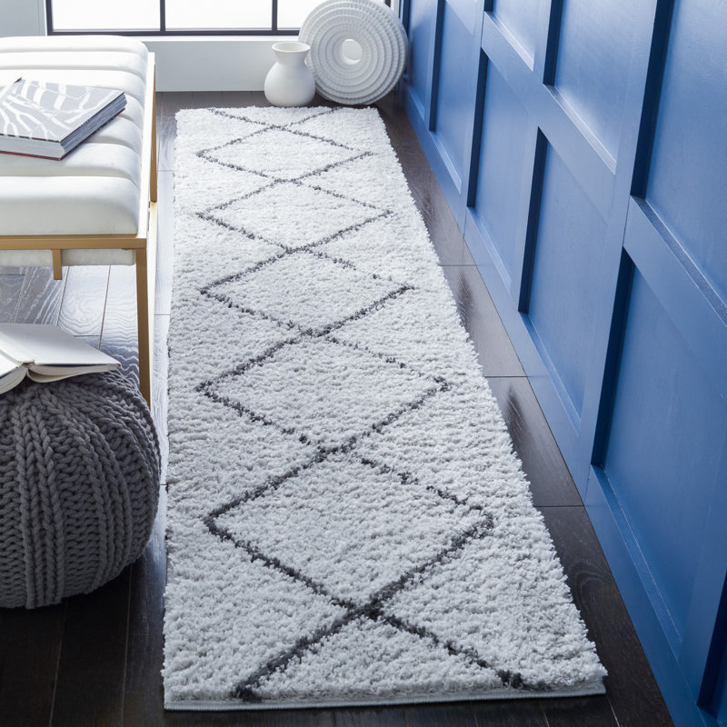 Tapis à poils longs Poulsbo, Tapis de couloir 2 pi 2 po x 9 pi