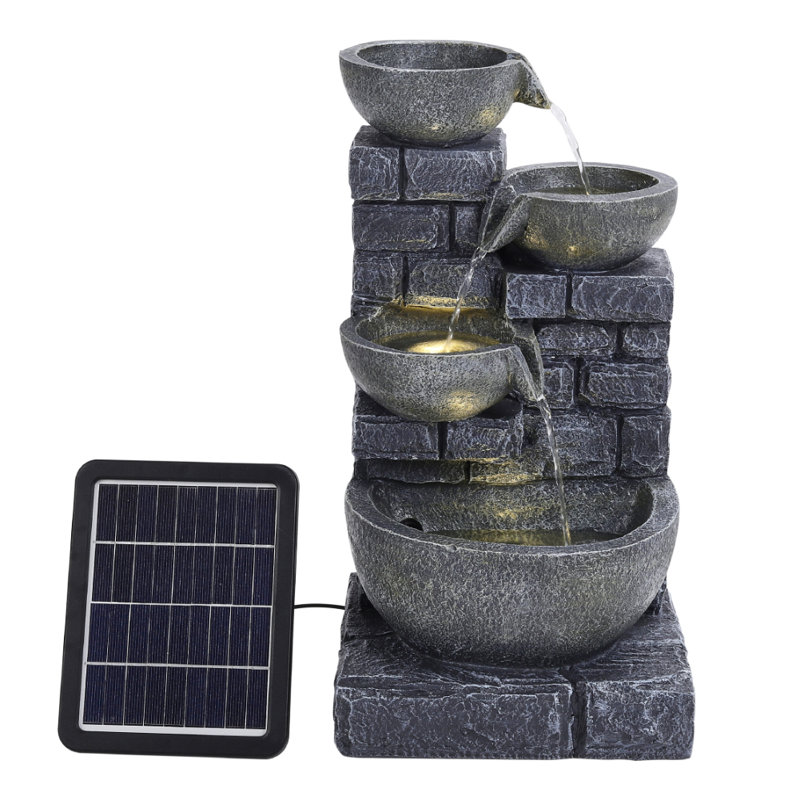 Weather Resistant Fountain with Light