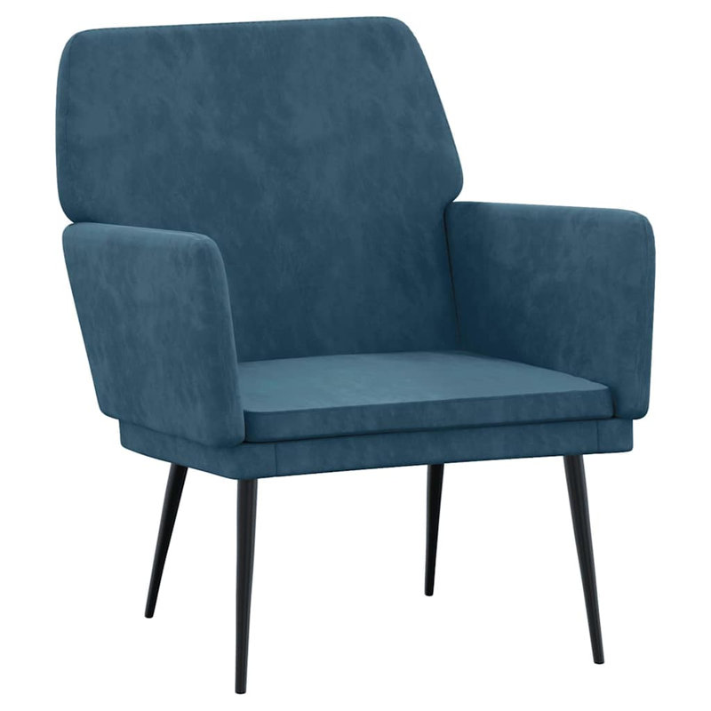 Upholstered Accent Chair, Blue