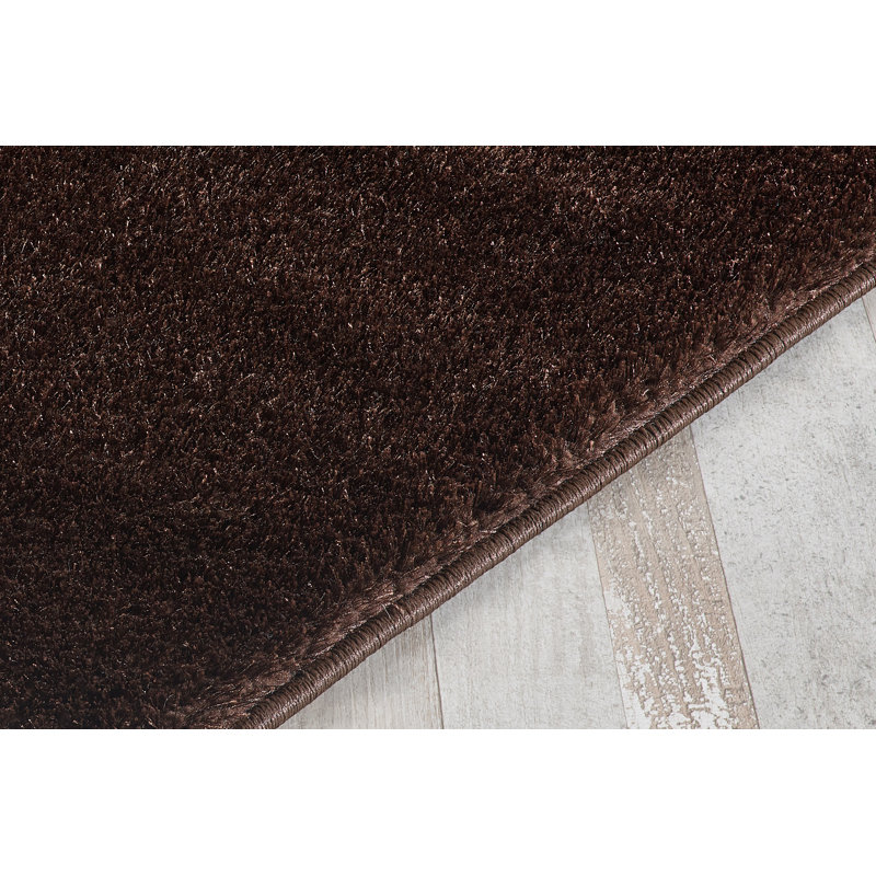 Aftonshire Solid Colour Shag Area Rug, Rectangle 120cm x 170cm