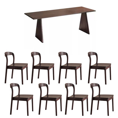 Solid wood modern dining table sets.