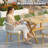 6-Person Rectangular Outdoor Dining Set With Cushions