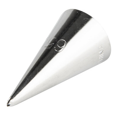 Restaurantware-Pastry Tek Leaf Icing Tip, 1 Reusable Piping Tip - #65S, Dent-Resistant, Stainless Steel Decorating Cake Tip, Dishwasher-Safe, Decorate Cupcakes, Cakes, or Cookies