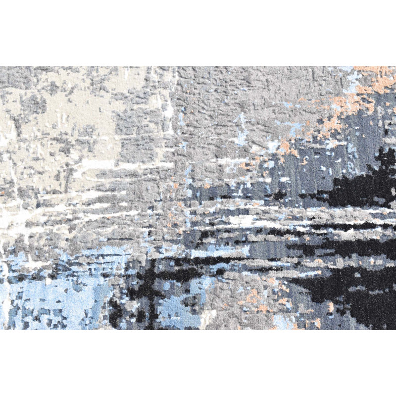 Abstract Area Rug, Round 6'