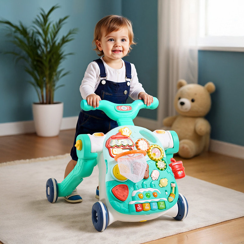 4 IN 1 Walker & Activity Table, Green