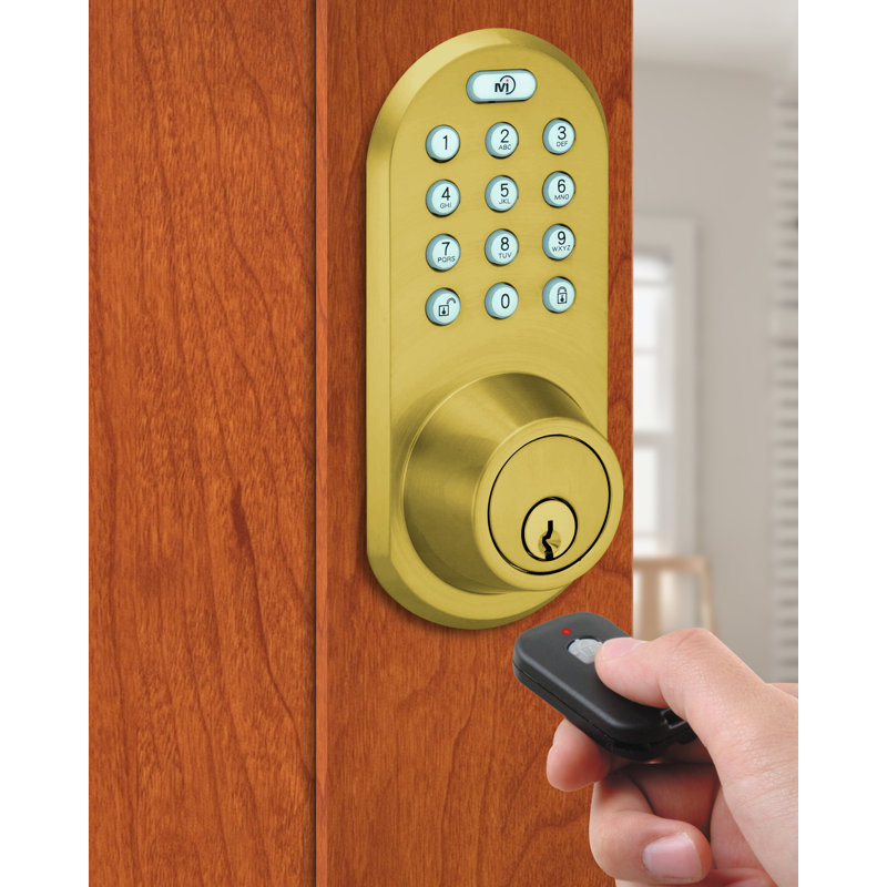 Verrou électronique keypless entry, Laiton poli