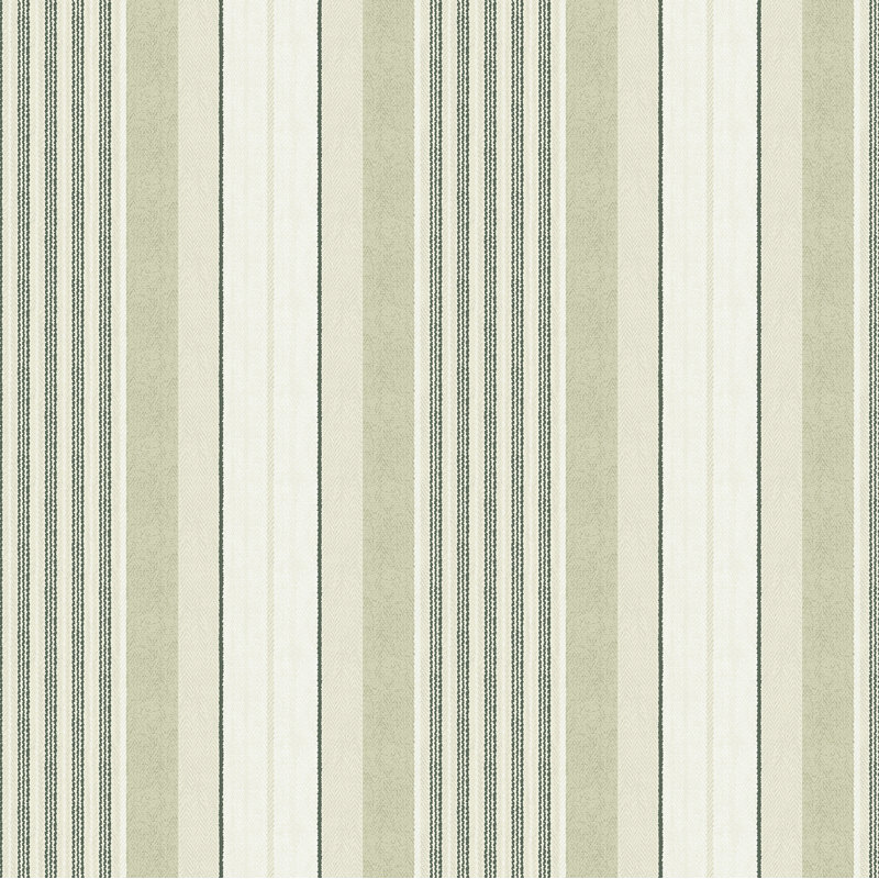 Papier peint adhésif vert Escot, Vert