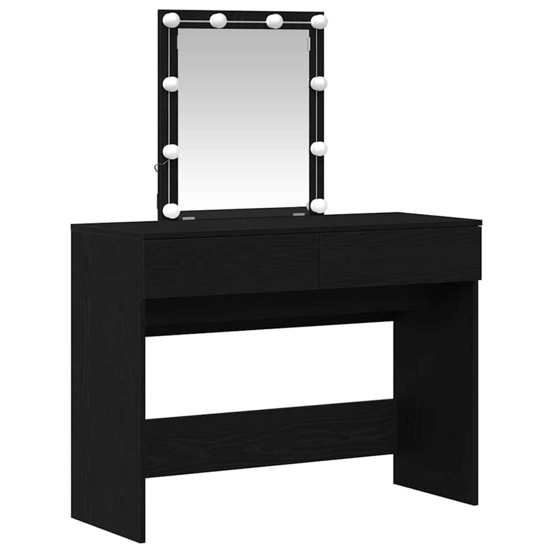 Dressing Table Artisan 100 X 40 X 130 Cm Engineered Wood, Black