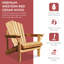 Chaise Adirondack Hillary Western Red Cedar