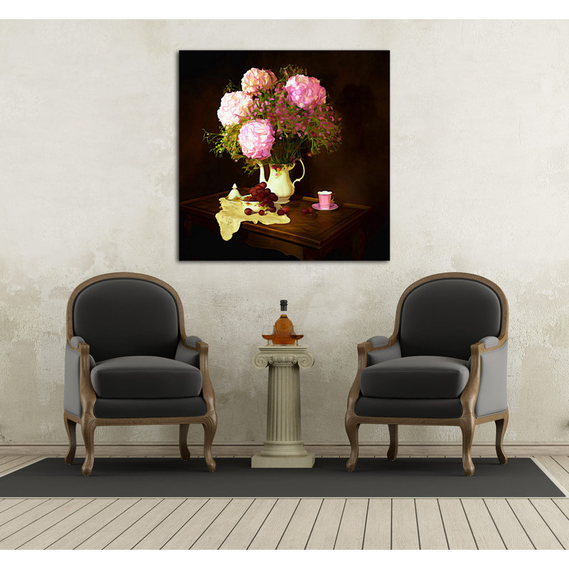 " Floral 240B ", 20" H x 20" W x 1.5" D