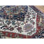 Tapis de zone en laine 2 pi 2 po x 3 pi noué la à la main one-of-kind