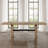 Rickye 78-96" Extendable Oak Trestle Wood Dining Table-1087253451