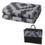 Tapis d'extérieur à motif géométrique noir et gris pour patio, porche ou balcon-2069545107