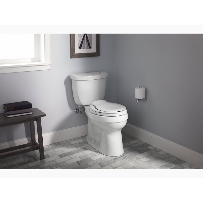 Transitions® Elongated Toilet Seat, White, Ready Latch
