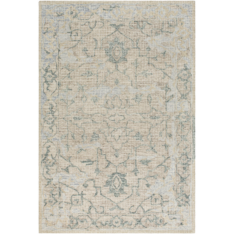 Tapis en laine touffeté à la main Waterville, Rectangle 5 pi x 7 pi 6 po